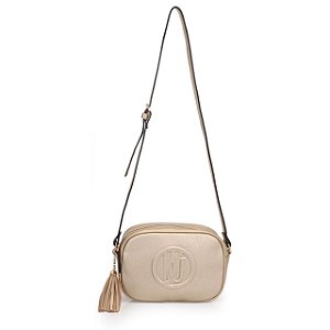 Bolsa Transversal Média com Logo WJ em Alto Relevo
