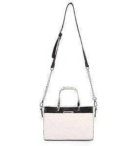 Bolsa Satchel Média com alça de Metal detalhe em costura  WJ 45935