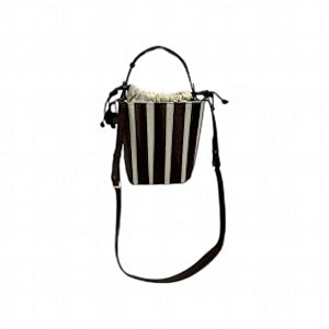 Bolsa Bucket Listrada com Fechamento de Corda RV Monteiro