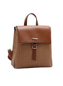 MOCHILA DE PU 8485324-4-2025 CAFE  Ean :7898762668049