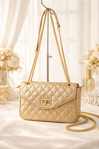 BOLSA PEQUENA VV3088 DOURADA