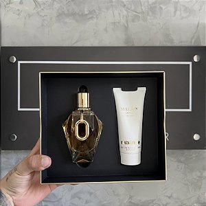 Kit Million Gold for Her Rabanne Feminino - Perfume Eau de Parfum Refilável 90ml + Loção Hidratante Corporal 100ml