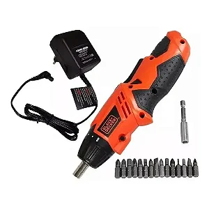 Kit Parafusadeira A Bateria 4,8V Black+Decker KC4815K-BR com 15 Acessórios e Maleta