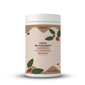 Creme De Massagem Cafeina e L-carnitina 1 Kg Smart GR