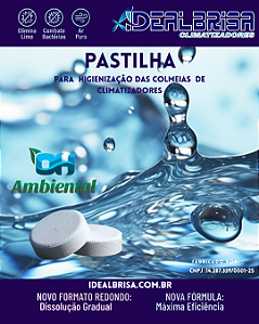 PASTILHAS PARA HIGIENIZAÇÃO DAS COLMEIAS DE CLIMATIZADORES
