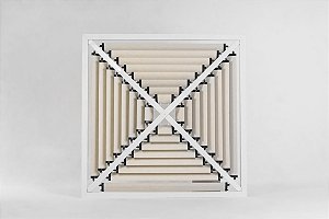 GRELHA PIRAMIDE 670MM x 670MM TIPO DIFUSOR