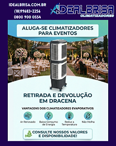 Locação para Eventos Climatizador Evaporativo IDEAL 16000
