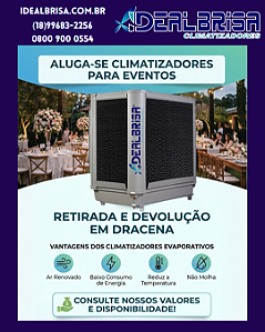 Locação para Eventos Climatizador Evaporativo IDEAL 60