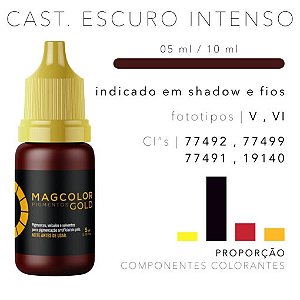 Pigmento Castanho Escuro Intenso 5ml Mag Color Gold