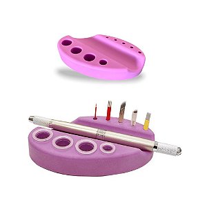 Suporte para Dermógrafo de Silicone Rosa
