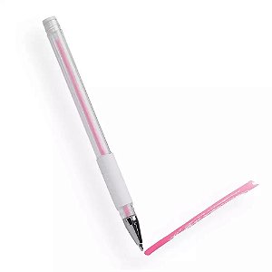 Caneta Gel Rosa para Marcação Sobrancelhas