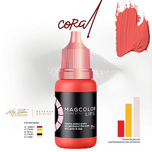 Pigmento Coral 5ml Mag Color Lips