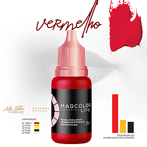Pigmento Vermelho 5ml Mag Color Lips