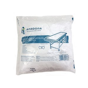 Lençol para Maca com Elástico Branco Anadona 10un