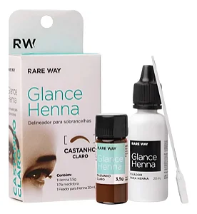 Henna Para Sobrancelhas Rareway Glance 3,5g Castanho Claro