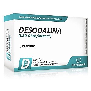 Desodalina 600mg Suplemento 60 Cápsulas