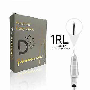 Agulha Easy Click Premium 1R 0.30mm - Cx C/ 10