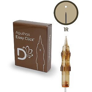 Agulha Easy Click Dermocamp Classic 1R 0.30mm - Cx C/ 10