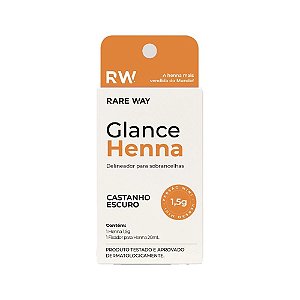 Henna Sobrancelha Glance Rare Way 1,5g Castanho Escuro