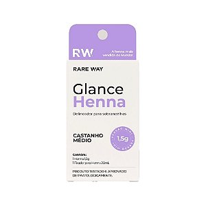 Henna Sobrancelha Glance Rare Way 1,5g Castanho Medio