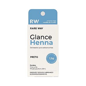 Henna Sobrancelha Glance Rare Way 1,5g Preto