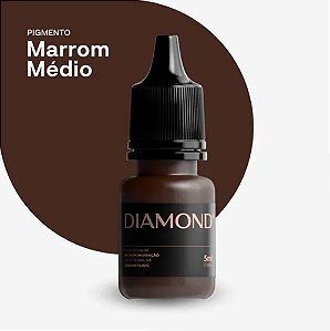 Pigmento Diamond Micropigmentação 5ml Marrom Médio