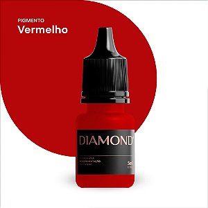 Pigmento Diamond Vermelho 5ml para Micropigmentação Labial