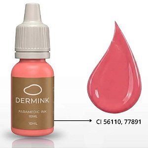 Pigmento Dermink Rosa Blush 10ml para Micropigmentação Labial