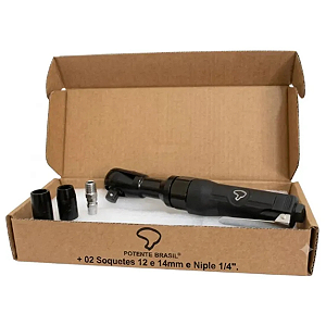Catraca Pneumática 1/2" 6 KG C/ 2 Soquetes - Potente