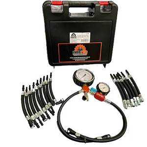 Manômetro De Pressão/vazão Bomba Elétrica C/ 17 Mang-Injetec