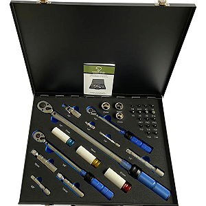 Kit Torquimetro 1/2'' (4 à 22Kg) 1/4'' (0.5 à 2.5Kg) 3/8'' (1 à 6Kg) - Potente