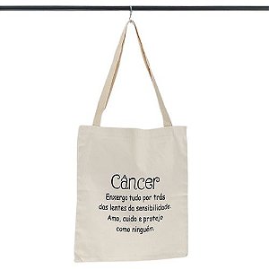 Bolsa Ecobag  100% algodão Estampa CÂNCER