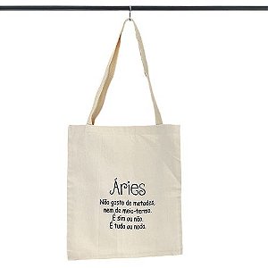 Bolsa Ecobag 100% algodão Estampa ÁRIES