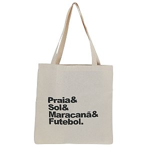 Bolsa Ecobag 100% algodão PRAIA, SOL, MARACA....