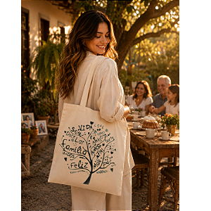 Bolsa Ecobag 100% algodão Estampa RAÍZES
