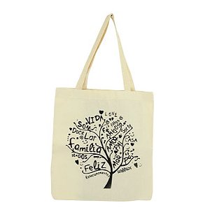 Bolsa Ecobag 100% algodão Estampa RAÍZES