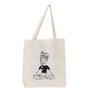 Bolsa Ecobag  100% algodão Estampa PAZ SAÚDE INSPIRAÇÃO