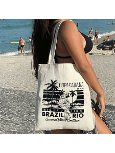 Bolsa Ecobag  100% algodão Estampa BRAZIL RIO