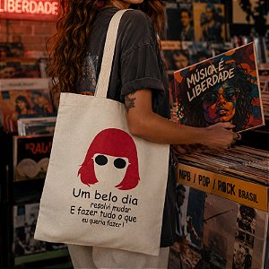 Bolsa Ecobag 100% algodão Estampa LIVRE LEE