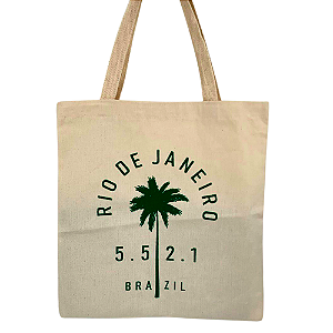 Bolsa Ecobag  100% algodão estampa  55 21 (VERDE)