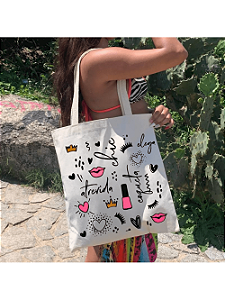 Bolsa Ecobag 100% algodão ATREVIDA