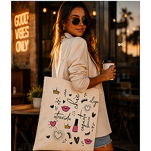 Bolsa Ecobag 100% algodão ATREVIDA