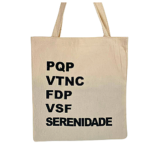 Bolsa Ecobag  100% algodão Estampa Serenidade