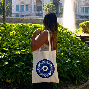 Bolsa Ecobag 100% Algodão Estampa MANDALA Reutilizável Estilosa