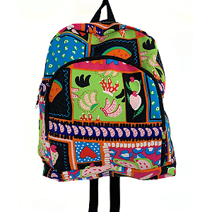 Mochila Estampada Flower Pink