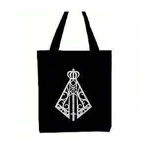 Bolsa Ecobag 100% algodão Black NOSSA SENHORA