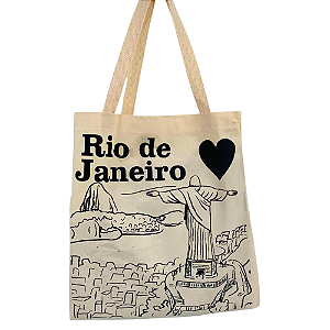 Ecobag Rio de Janeiro Cristo Redentor e Pão de Açúcar