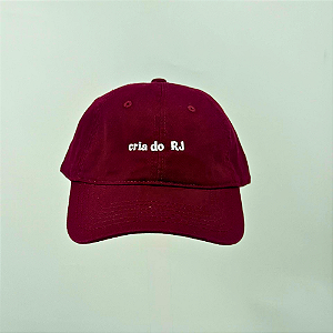 Boné Bordado Ajustável Identidade Carioca – "Cria Do RJ" (Roxo)