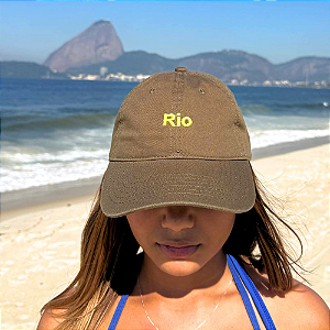 Boné Bordado Ajustável Identidade Carioca RIO Unissex