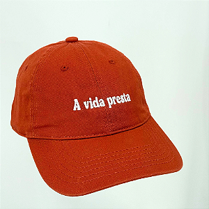 Boné Bordado Ajustável Identidade Carioca – "Vida Presta"-(Telha)